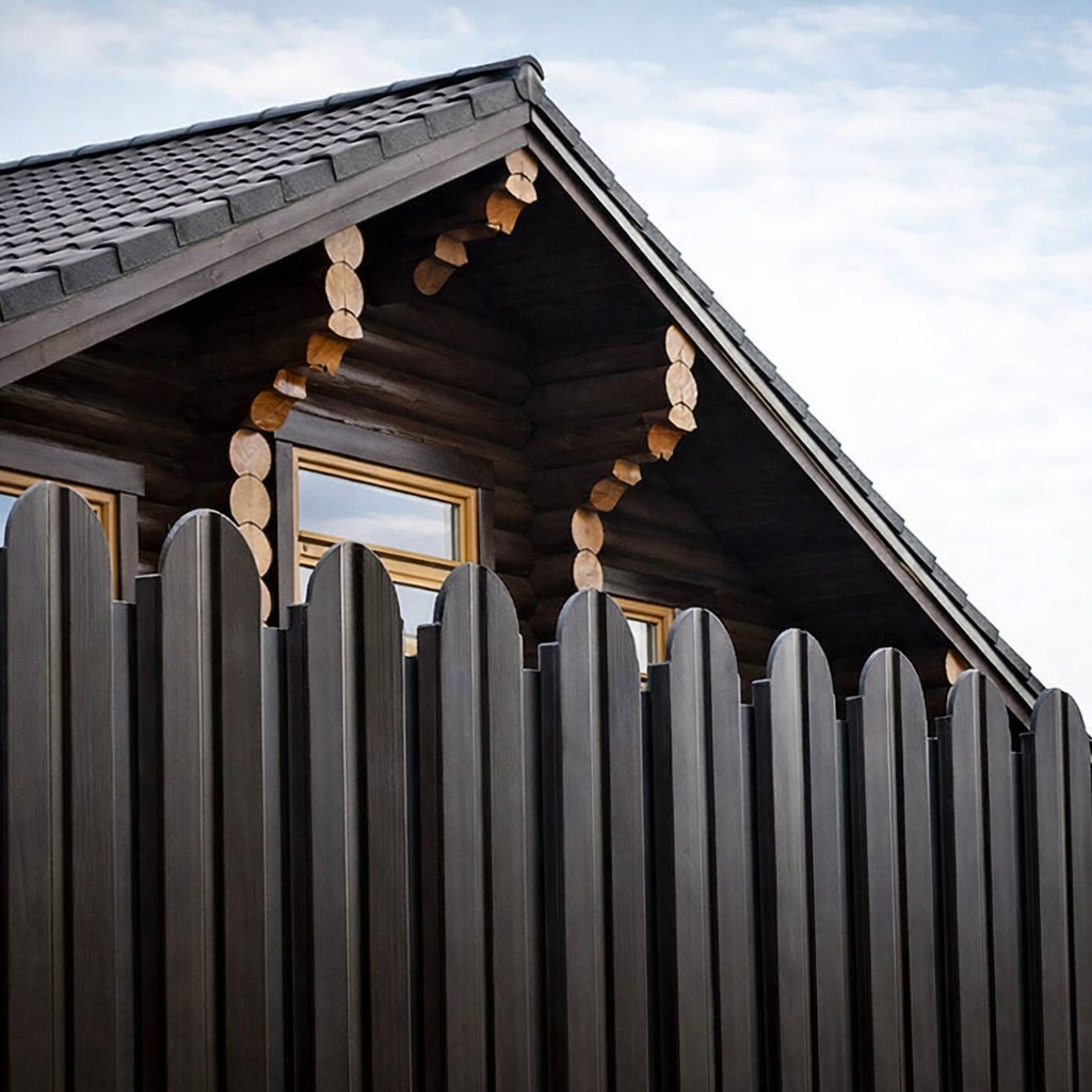 Фигурный профнастил для забора в Москве и Московской области